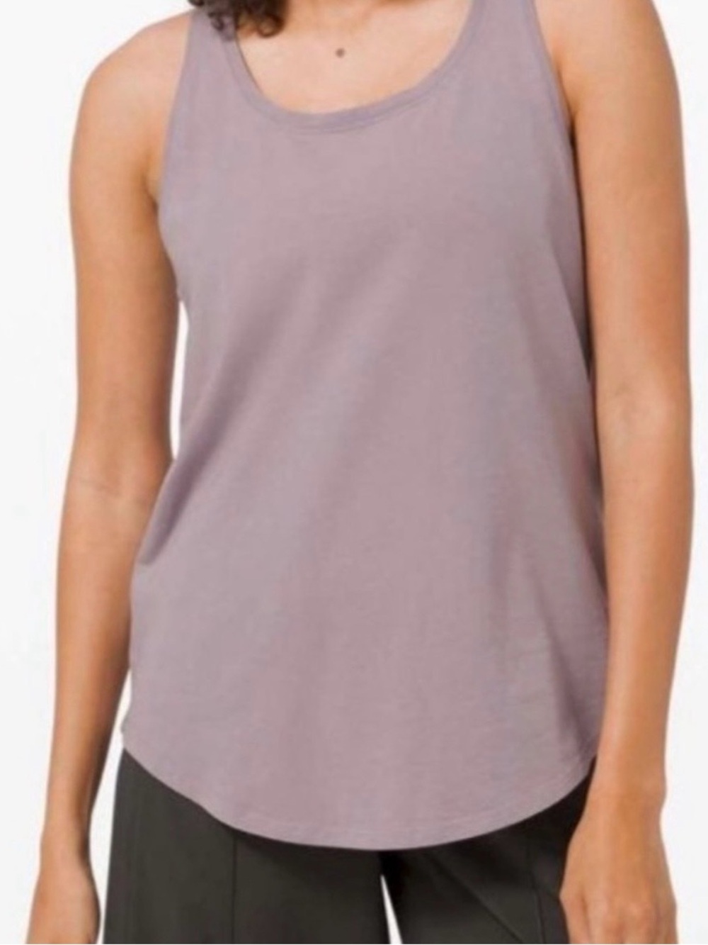 Lululemon love tank pleated, violet verbena